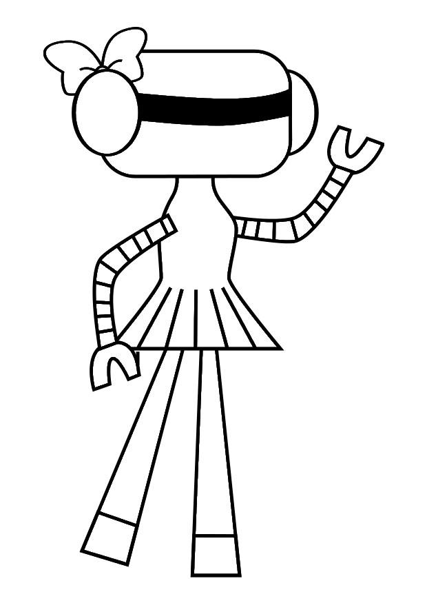 robot Kleurplaat robot