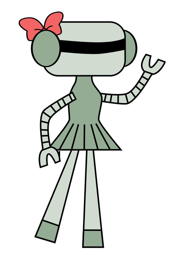 robot Kleurplaat robot