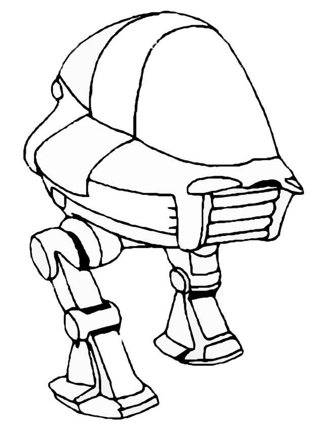 robot Kleurplaat robot