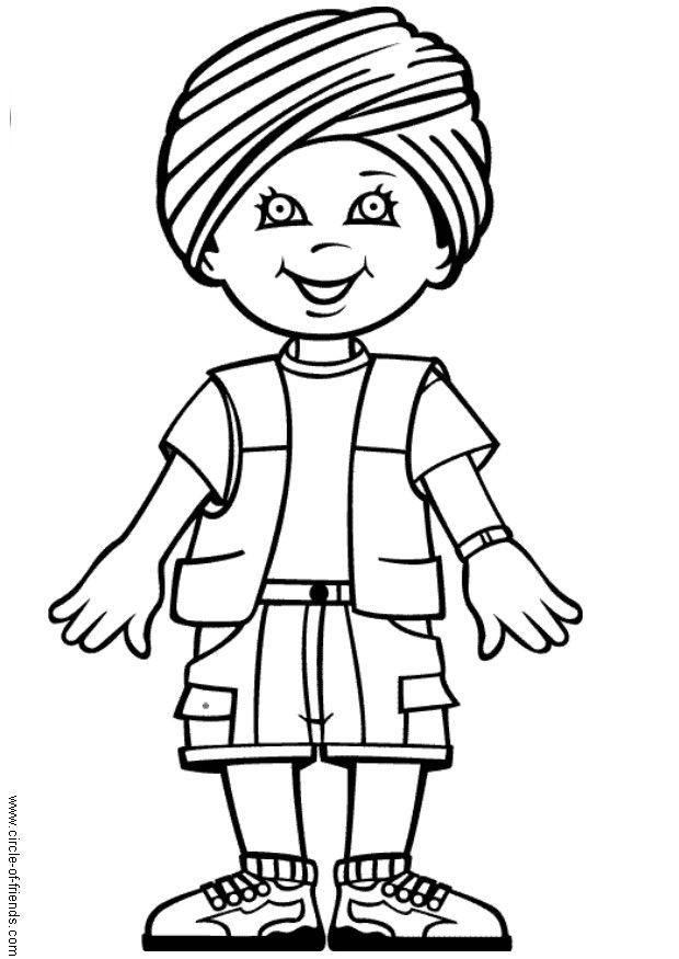 rohin uit indiA« Kleurplaat rohin uit indiA«