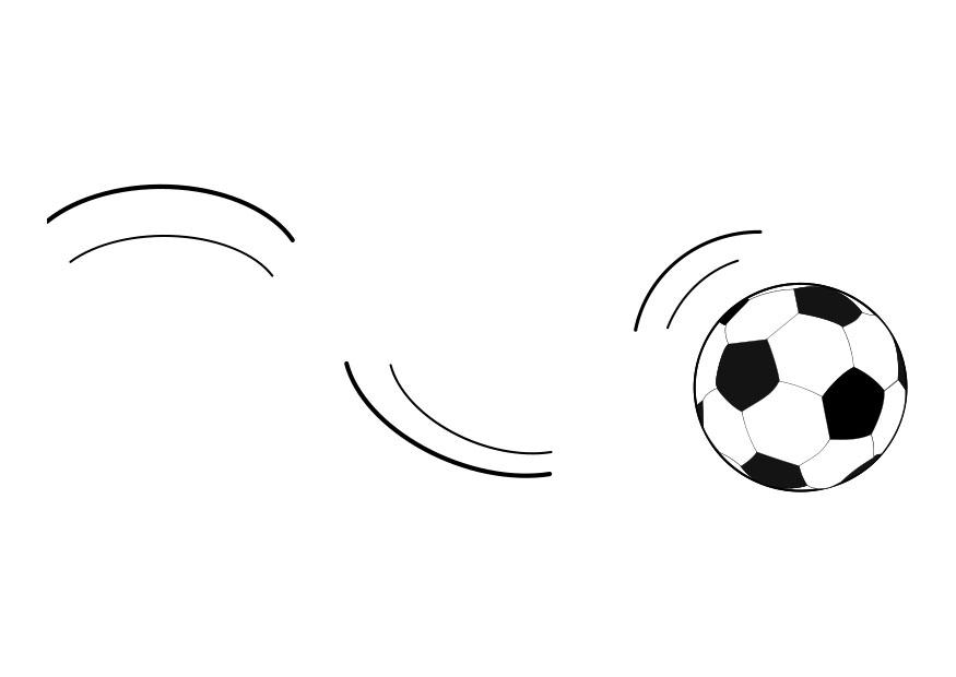 rollende bal Kleurplaat rollende bal