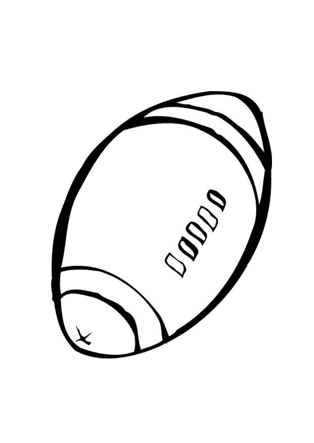 rugbybal Kleurplaat rugbybal