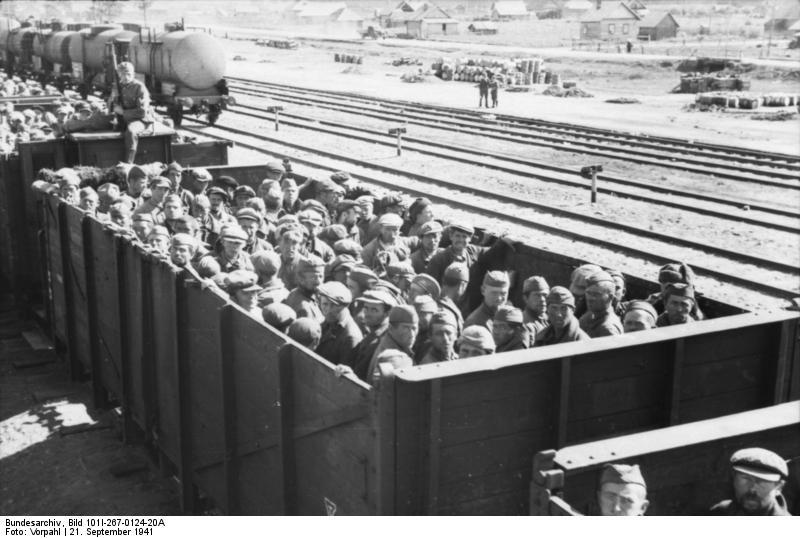 rusland - transport krijgsgevangenen Foto rusland - transport krijgsgevangenen