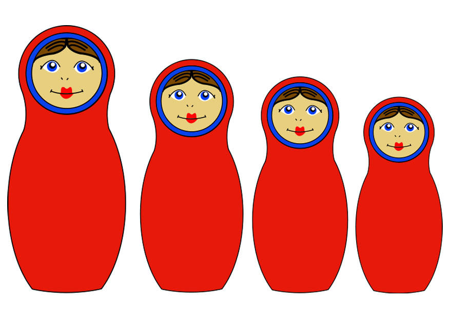 Afbeelding russische poppetjes