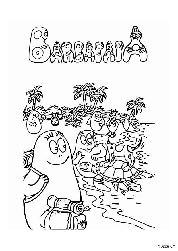 samen op vakantie Kleurplaat samen op vakantie