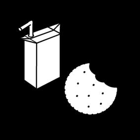 sap en koekje Kleurplaat sap en koekje
