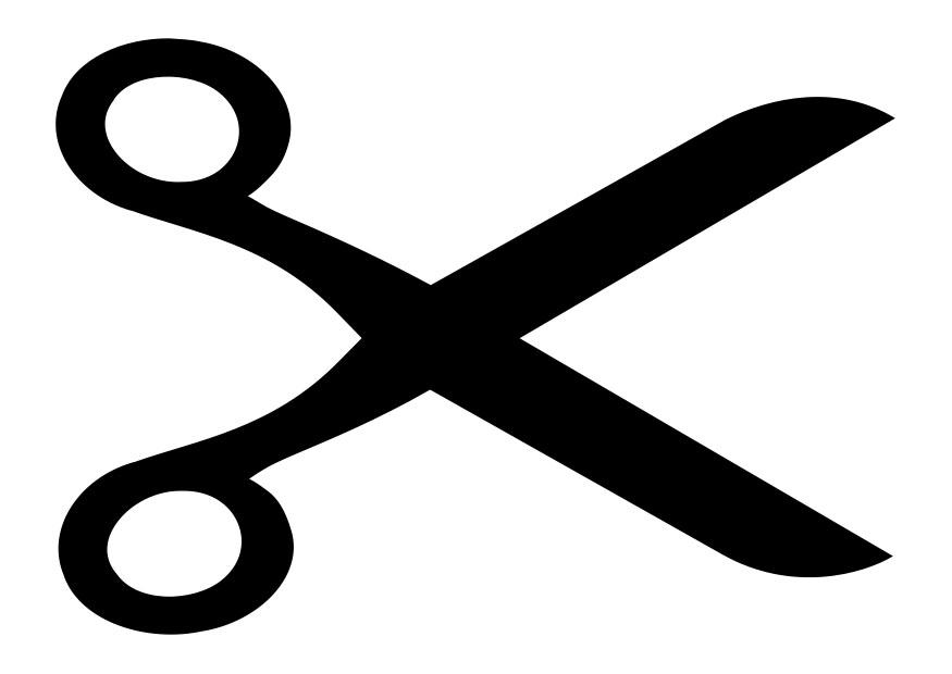 schaar Kleurplaat schaar
