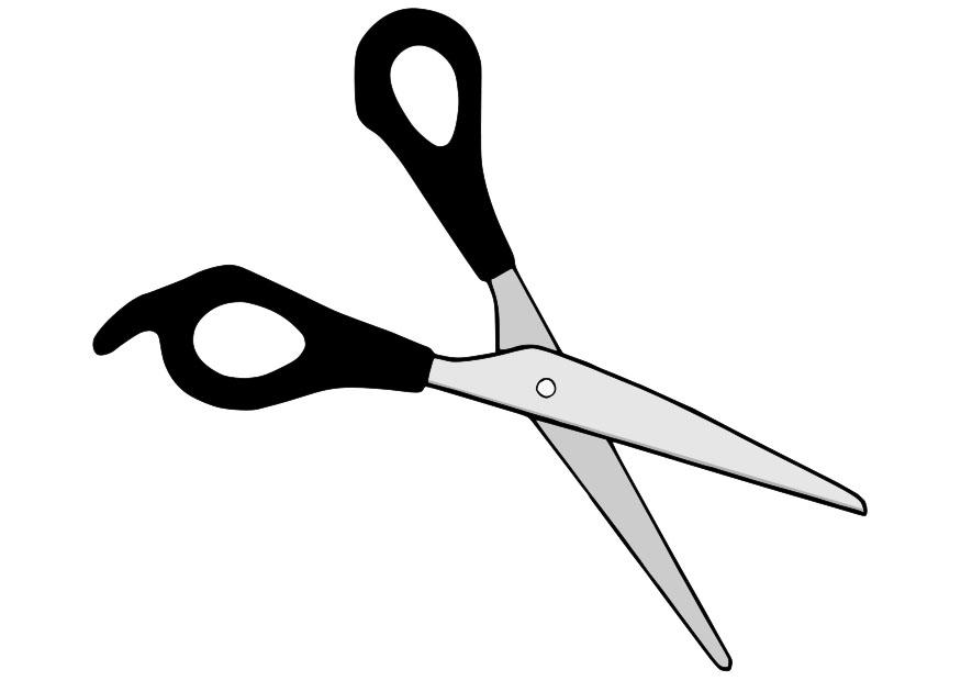 schaar Kleurplaat schaar