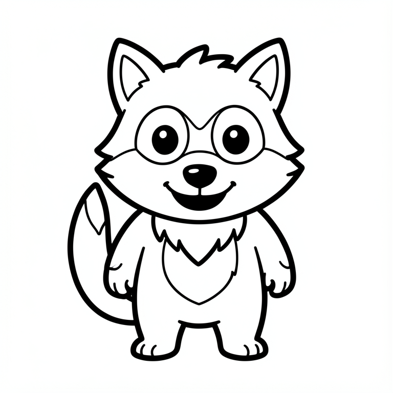 schattige halloween weerwolf Kleurplaat schattige halloween weerwolf