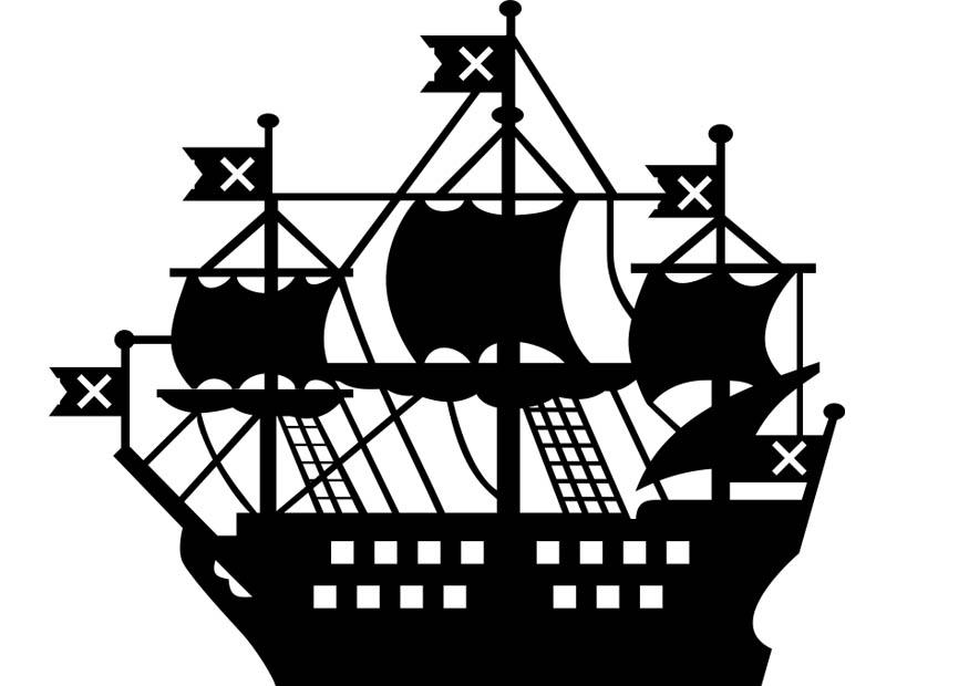schip Kleurplaat schip