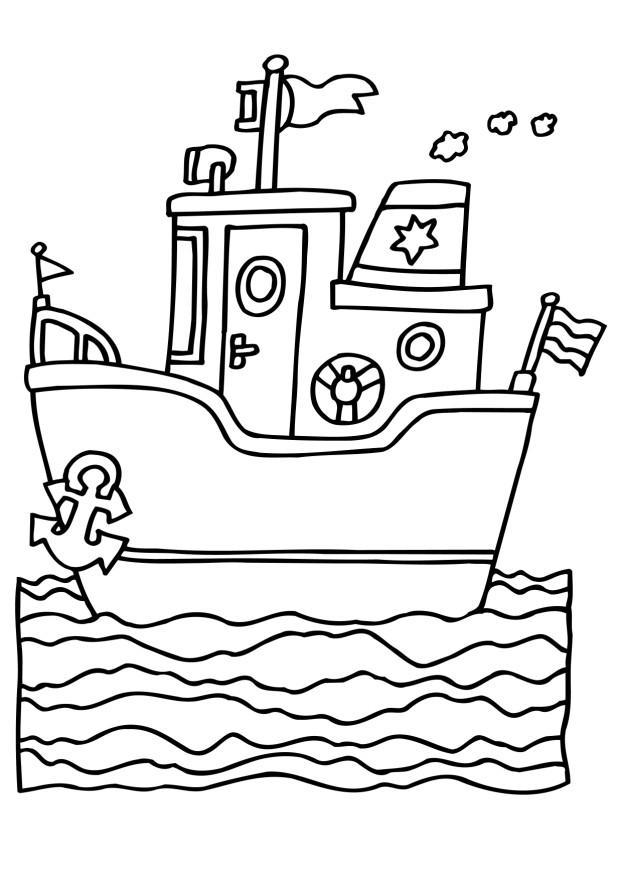 schip Kleurplaat schip