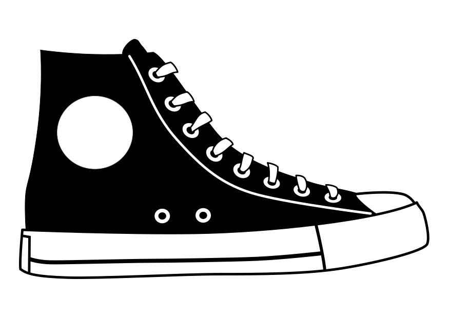 schoen Kleurplaat schoen