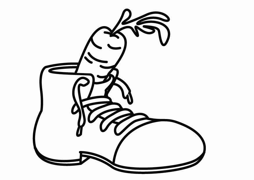 schoen voor de sint Kleurplaat schoen voor de sint
