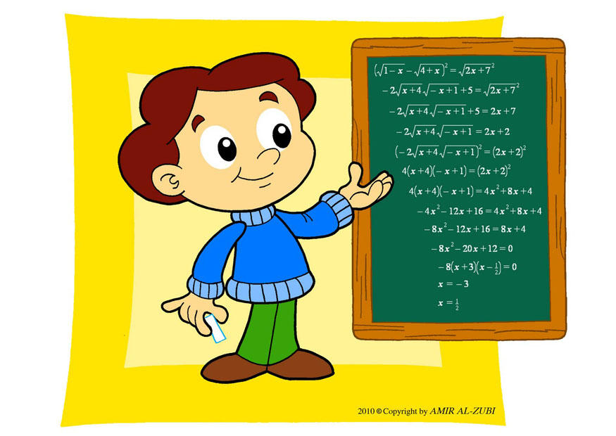 schoolbord - rekenen Afbeelding schoolbord - rekenen