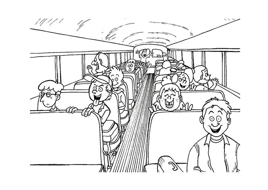 schoolbus Kleurplaat schoolbus