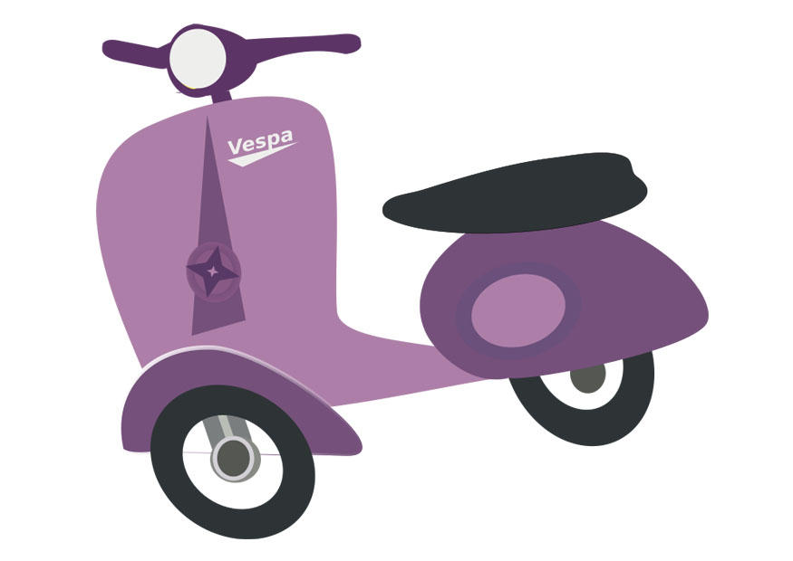 scooter - vespa Afbeelding scooter - vespa