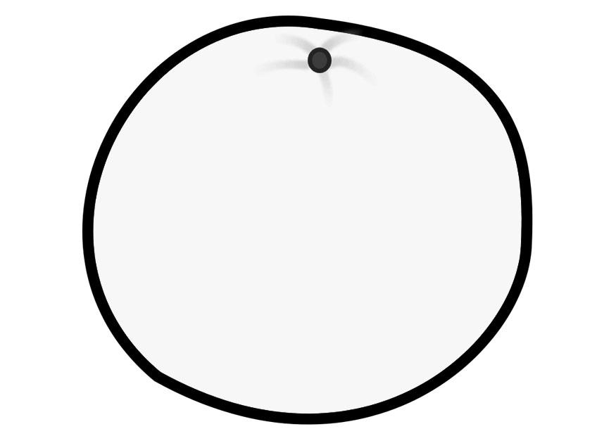 sinaasappel Kleurplaat sinaasappel