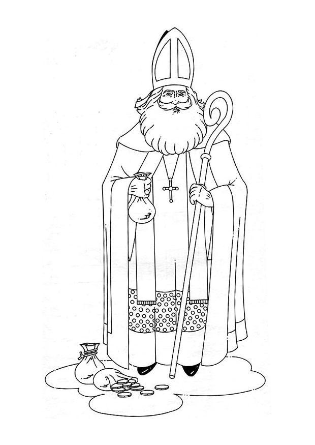 Kleurplaat sinterklaas