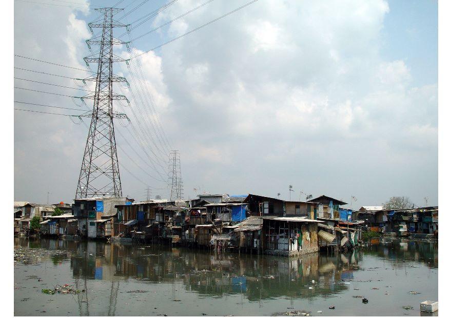 sloppenwijk jakarta Foto sloppenwijk jakarta