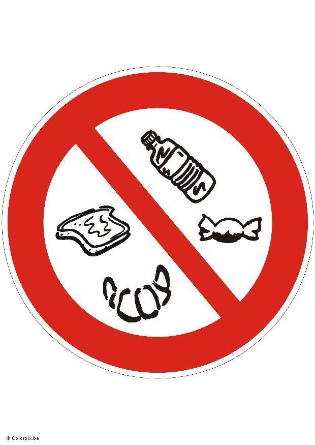 snacks verboden Afbeelding snacks verboden