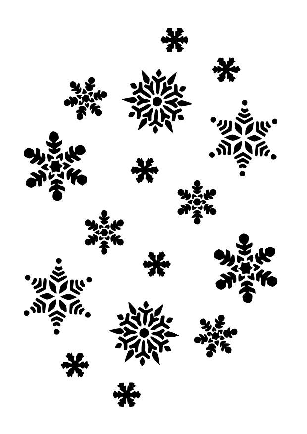 sneeuwvlokken Kleurplaat sneeuwvlokken