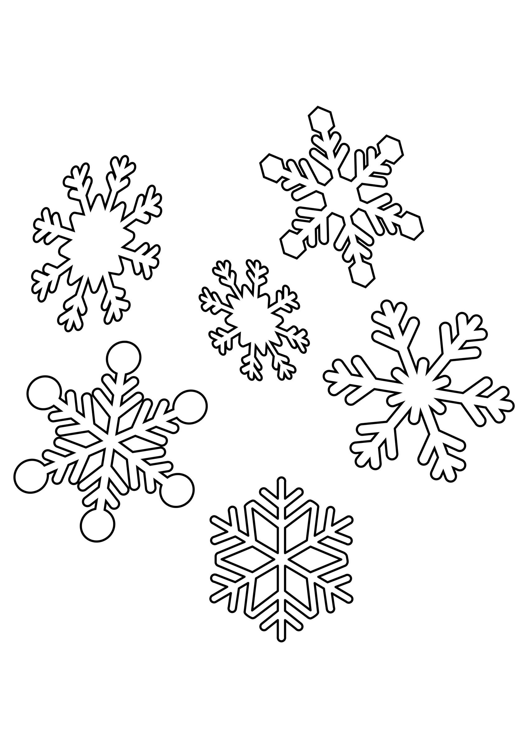 sneeuwvlokken Kleurplaat sneeuwvlokken