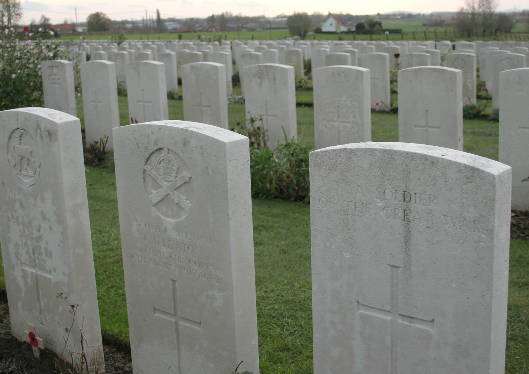 tyne cot cemetery Foto tyne cot cemetery