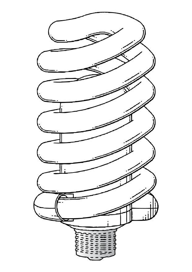 spaarlamp Kleurplaat spaarlamp