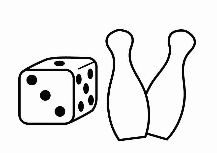 spelletjeshoek Kleurplaat spelletjeshoek