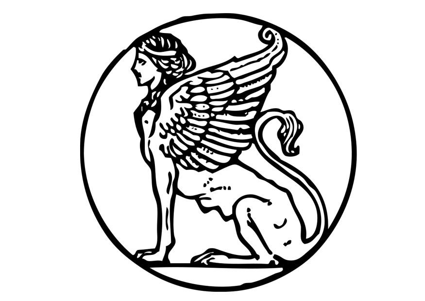 sphinx Kleurplaat sphinx