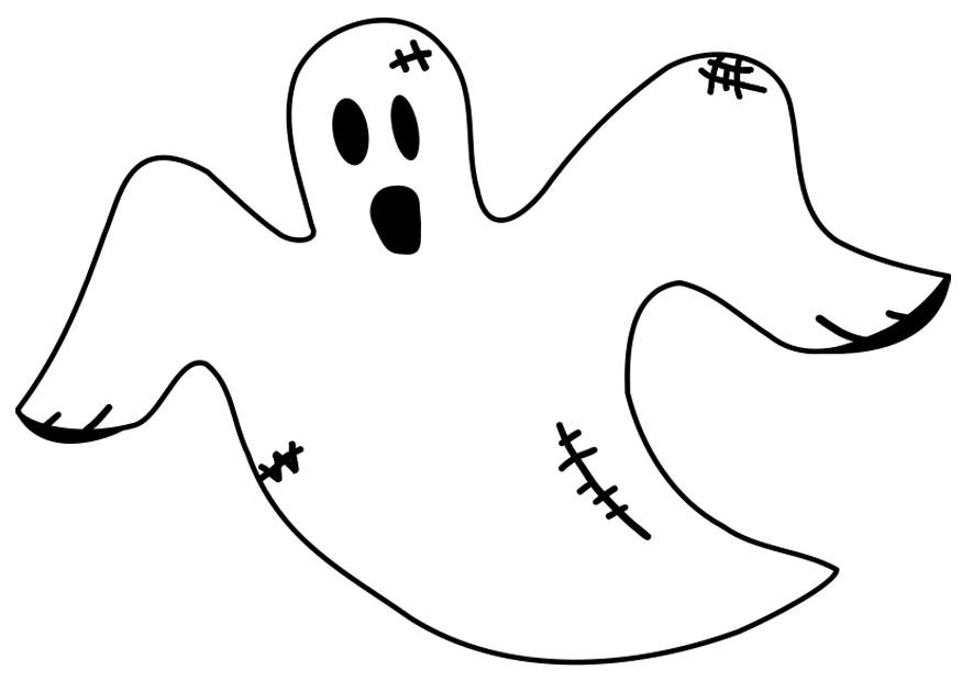 spook Kleurplaat spook