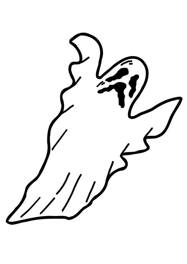 spook Kleurplaat spook