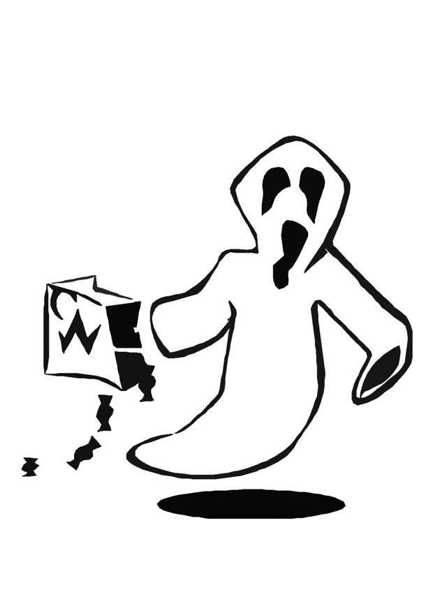 spook Kleurplaat spook