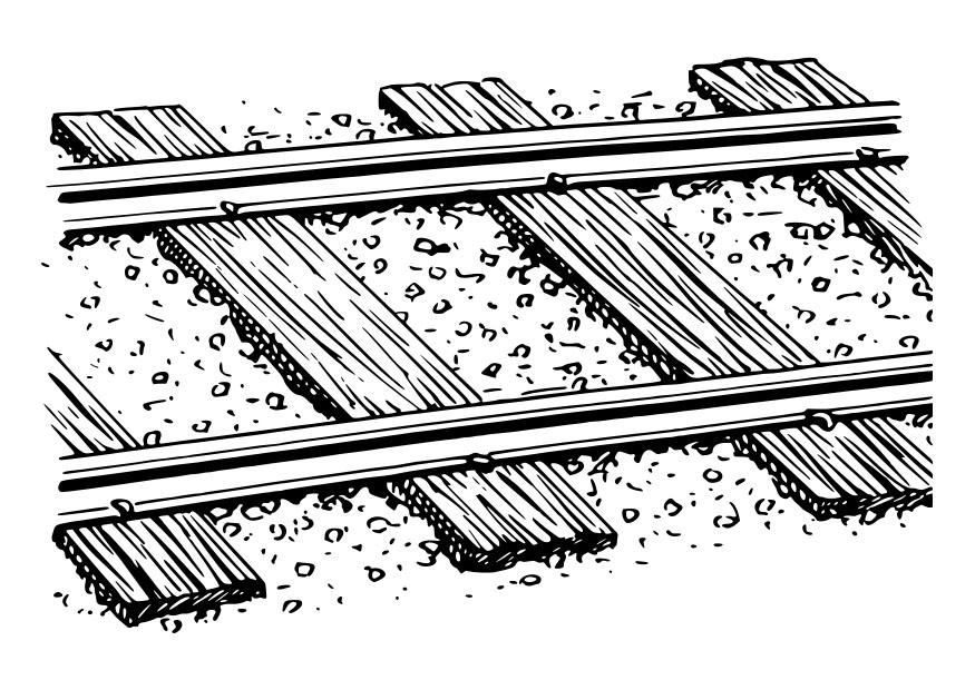 spoorweg Kleurplaat spoorweg