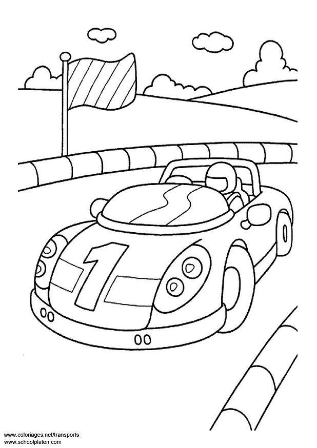 sportauto Kleurplaat sportauto