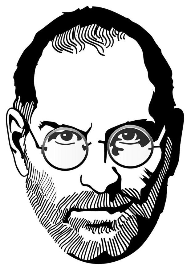 Kleurplaat steve jobs