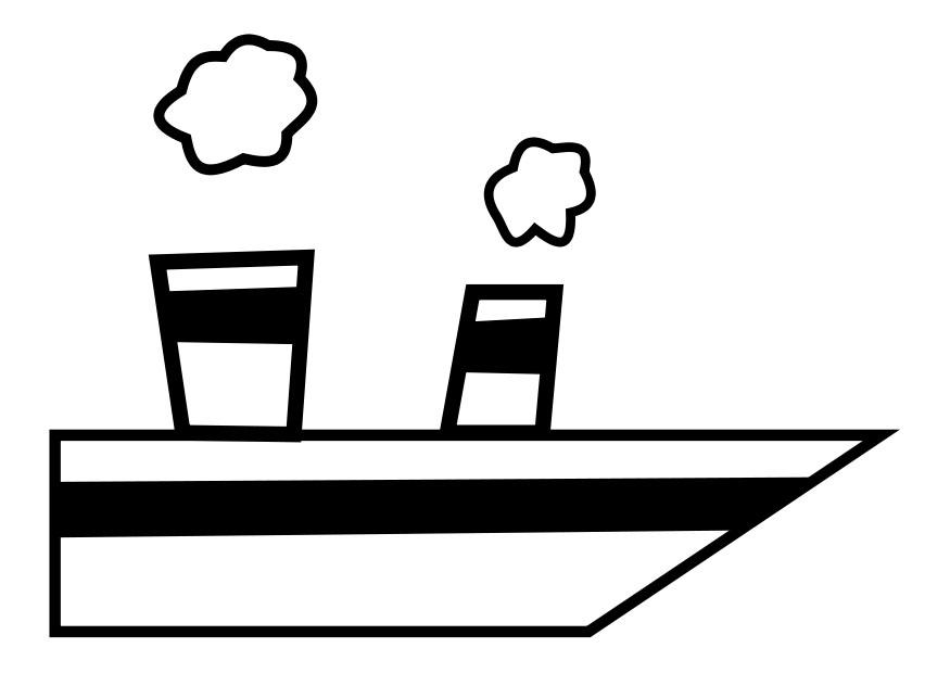 stoomboot Kleurplaat stoomboot