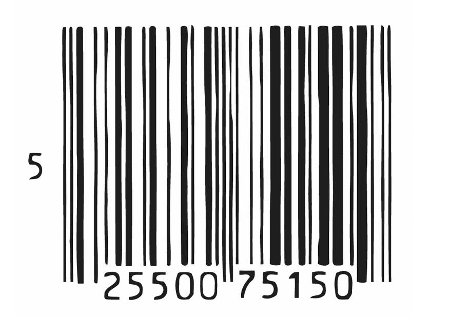 streepjescode Kleurplaat streepjescode