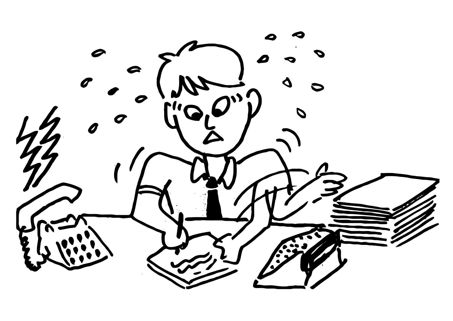 stress Kleurplaat stress