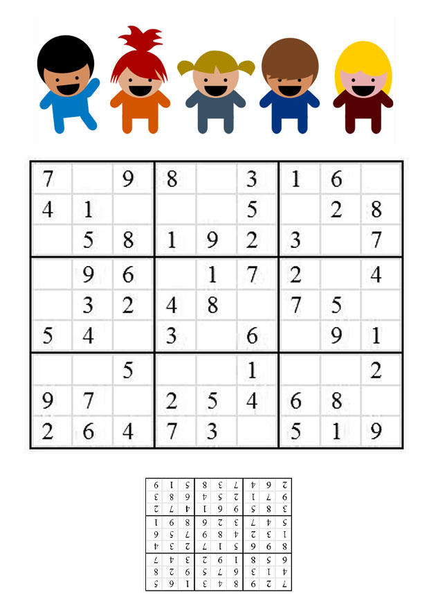 sudoku kinderen Afbeelding sudoku kinderen