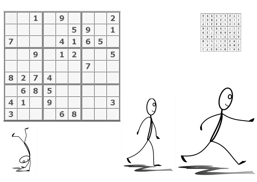 sudoku - sporten Kleurplaat sudoku - sporten