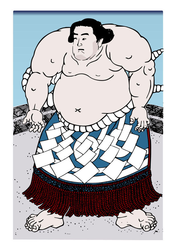 sumo worstelaar Afbeelding sumo worstelaar