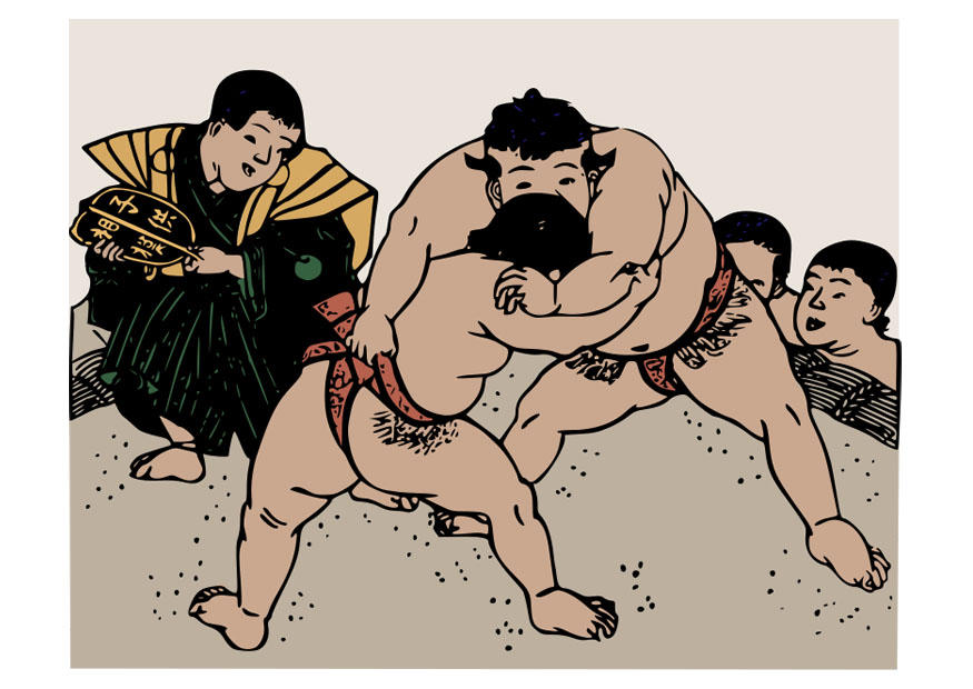 sumoworstelen Afbeelding sumoworstelen