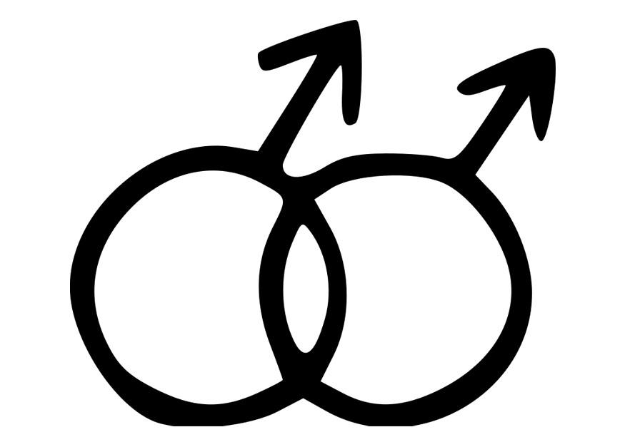 symbool homos Kleurplaat symbool homos