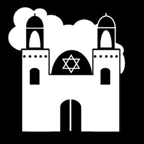 synagoge Kleurplaat synagoge