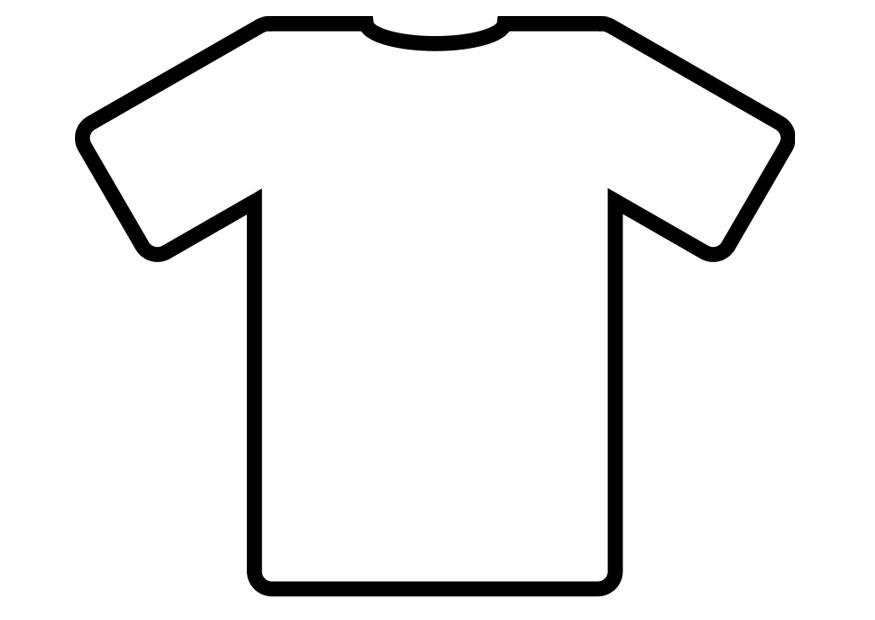 t-shirt Kleurplaat t-shirt