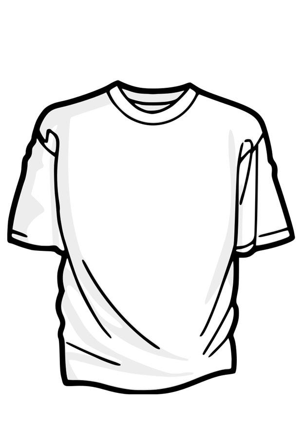 t-shirt Kleurplaat t-shirt