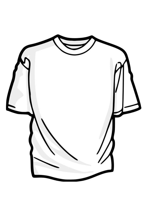 t-shirt Kleurplaat t-shirt