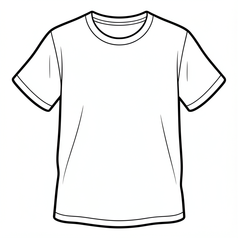 t shirt Kleurplaat t shirt