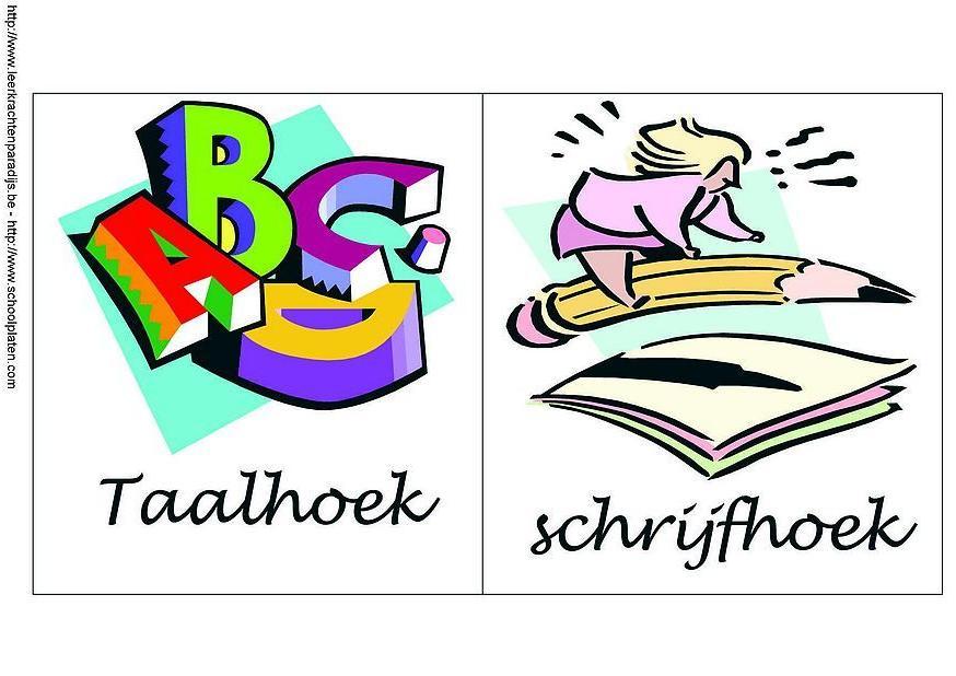 taalhoek en schrijfhoek Afbeelding taalhoek en schrijfhoek
